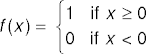 a step function