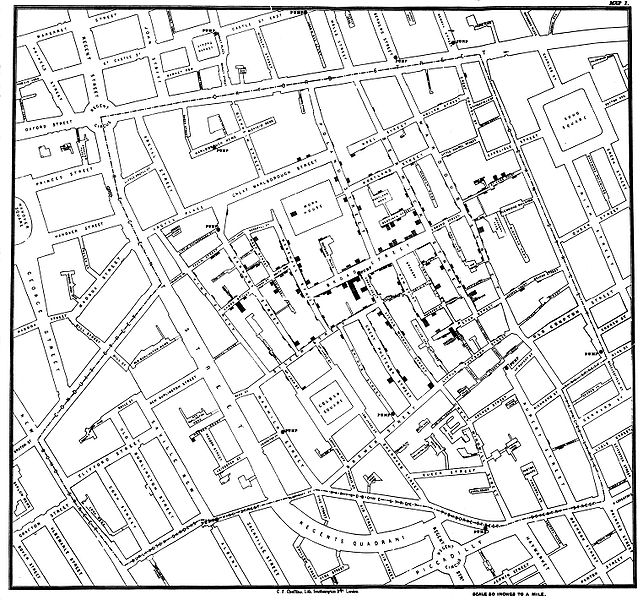 cholera map by john snow