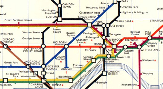 london tube map segment