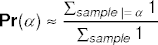 a posterior probability