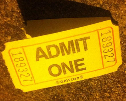 an admission ticket