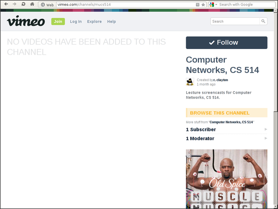 vimeo home page