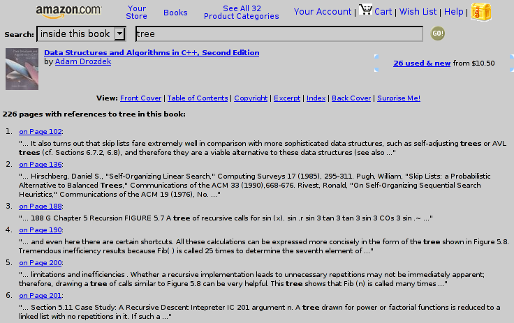 an example amazon concordance