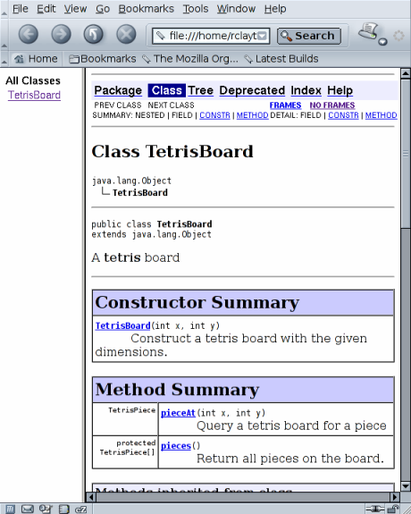 javadoc example