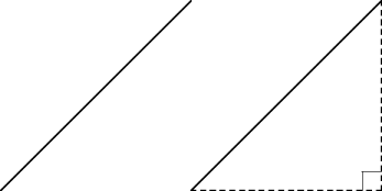 a line segment kinked