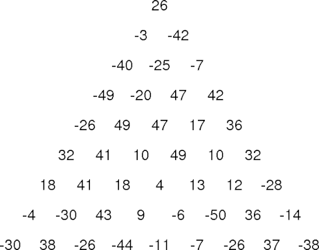 a number triangle