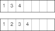 shifting elements in an array-based linked list