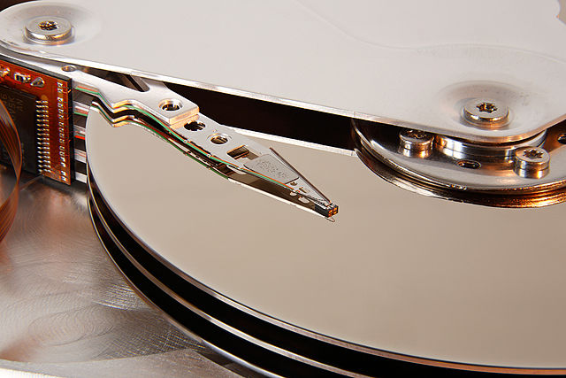 disk exposed
