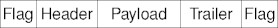 a frame with flag bytes
